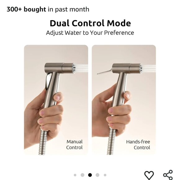 AROFA TOILET BIDET SPRAYER-HANDS FREE-HANDHELD-DUAL CONTROL ADJUST WATER FLOW - Picture 5 of 16